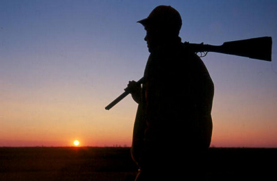 Cacciatore al tramonto Cacciatore al tramonto