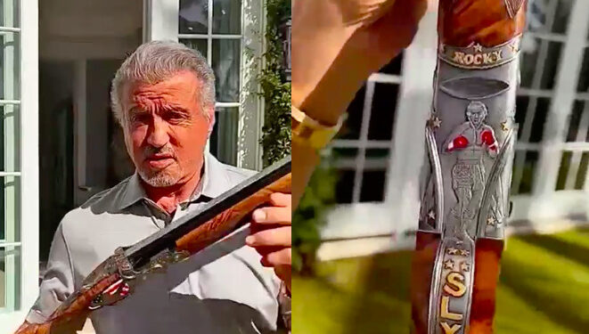 Stallone e il suo fucile Beretta